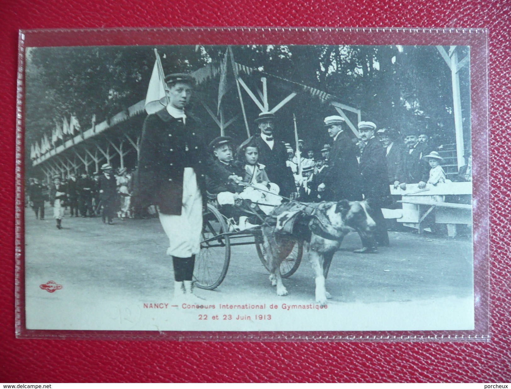 NANCY 1913 Concours International De Gymnastique. Voiture Chien - Nancy