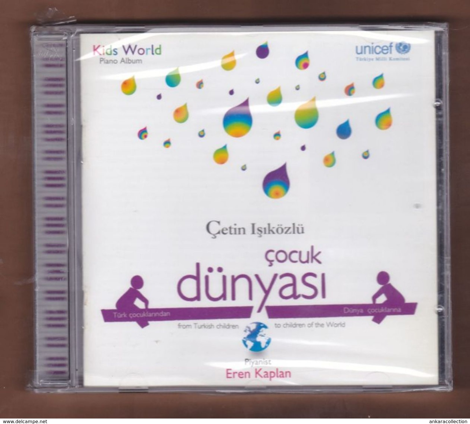 AC -  CETIN ISIKOZLU COCUK DUNYASI FROM TURKISH CHILDREN TO CHILDREN OF THE WORLD BRAND NEW TURKISH MUSIC CD - World Music