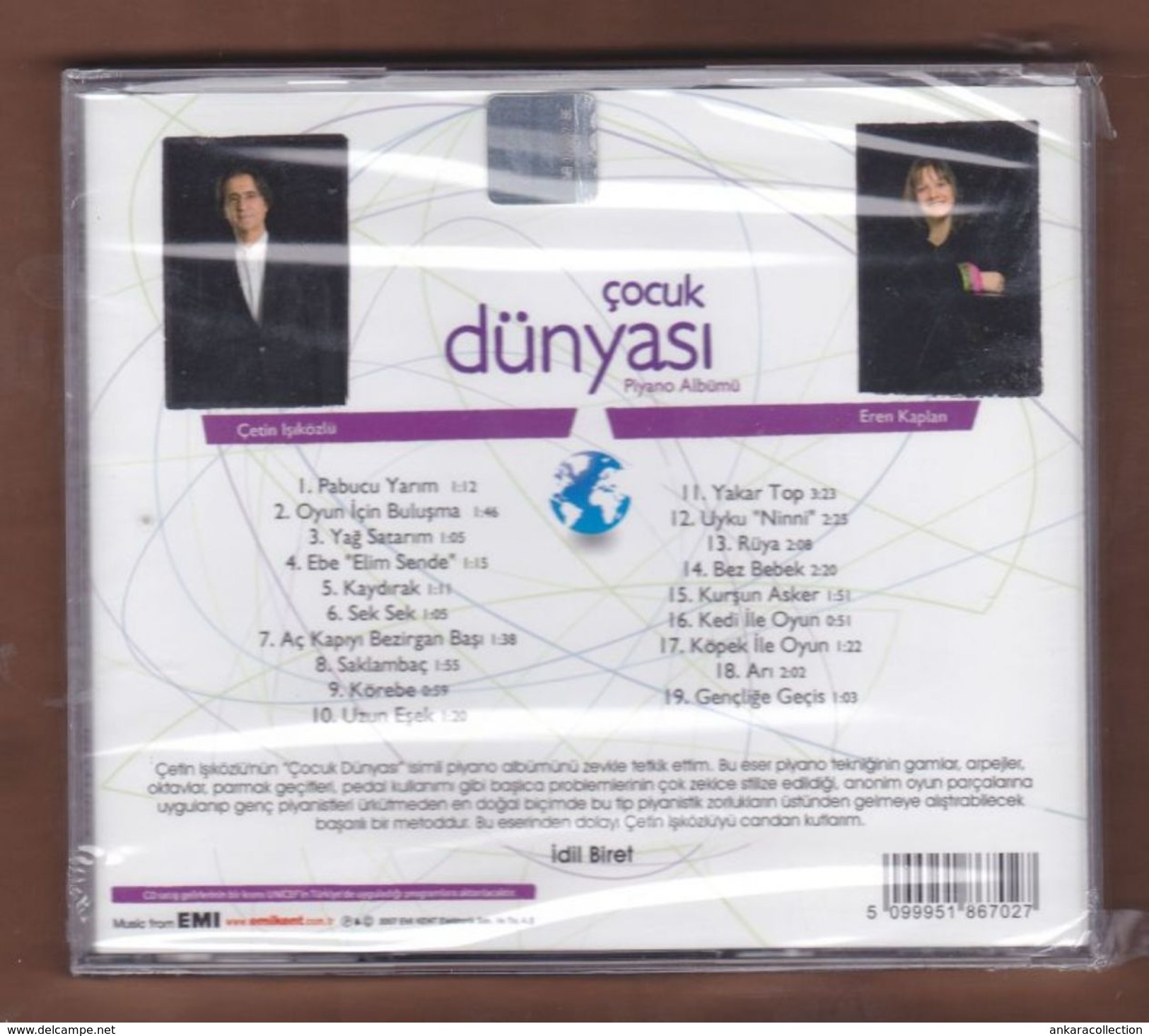 AC -  CETIN ISIKOZLU COCUK DUNYASI FROM TURKISH CHILDREN TO CHILDREN OF THE WORLD BRAND NEW TURKISH MUSIC CD - World Music