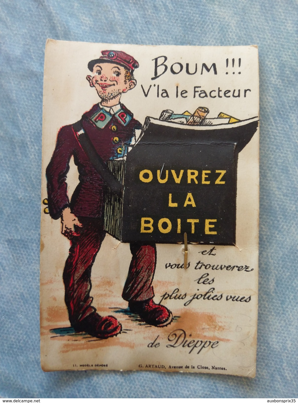 CARTE À SYSTÈME - DIEPPE - BOUM V'LA LE FACTEUR.... - 76 - Dieppe