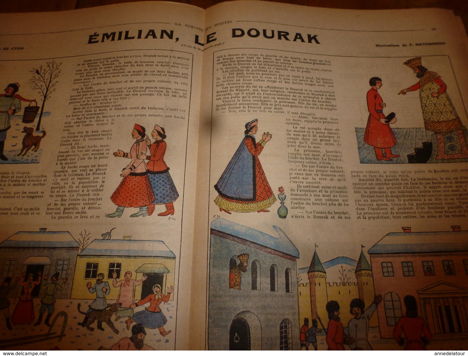 1949  LSDS : Emilian,le Dourak (conte Russe); Le Pique-Assiette  (conte Arabe); Etc - La Semaine De Suzette
