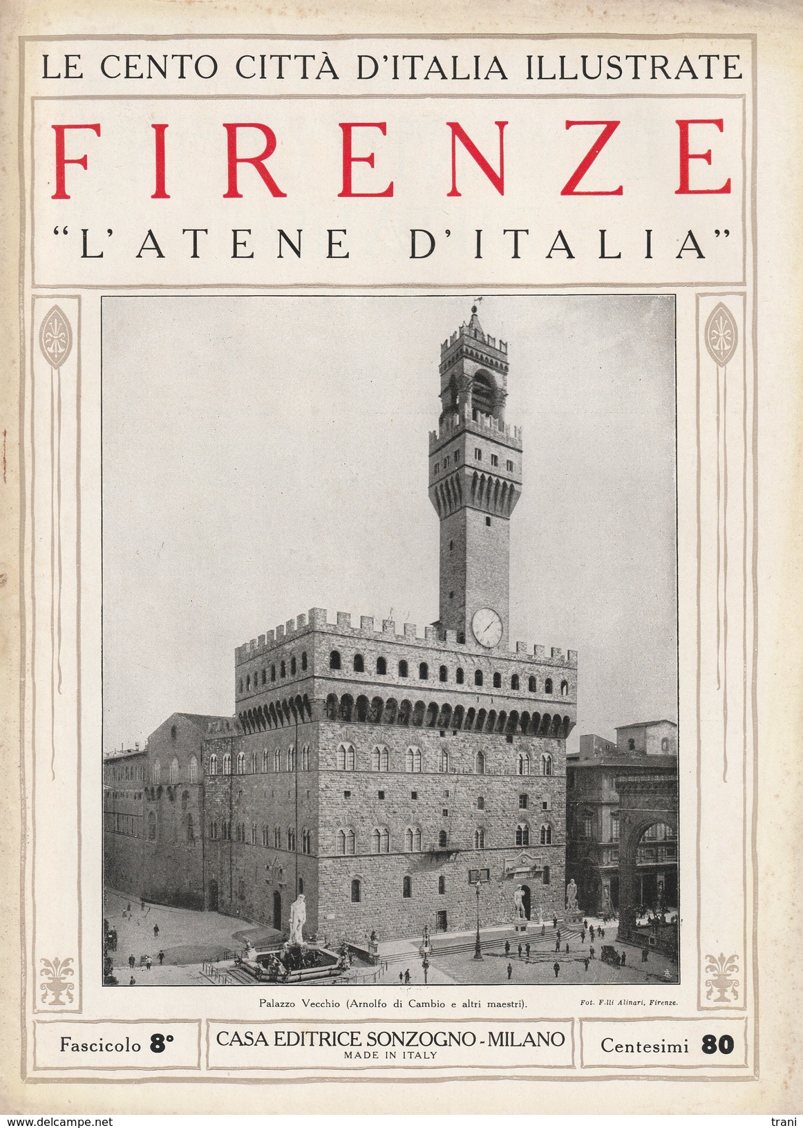 FIRENZE - L'Atene D'Italia - Anni '20 - Documenti Storici