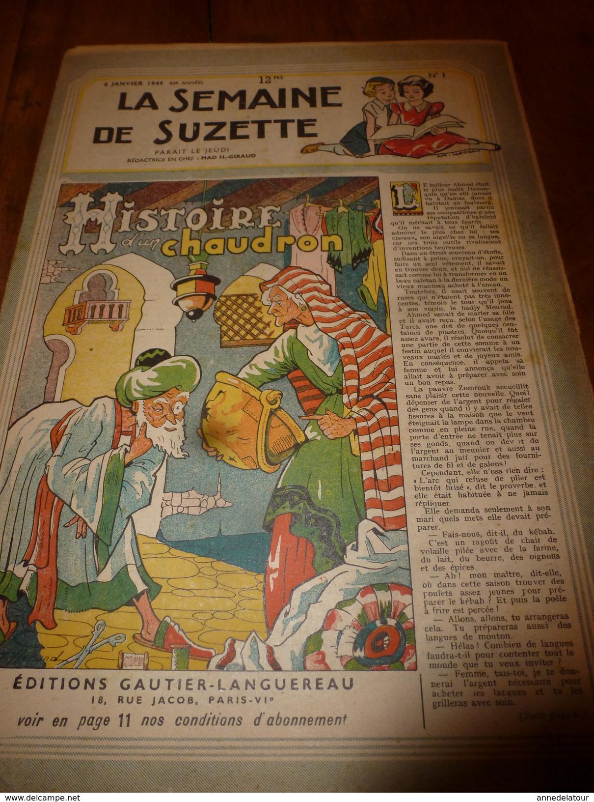 1949  LSDS :Deux Petites Guides De France Inoubliables (Christiane Cholet Dite Cricri Et Jeanne Mussat De Briançon) - La Semaine De Suzette