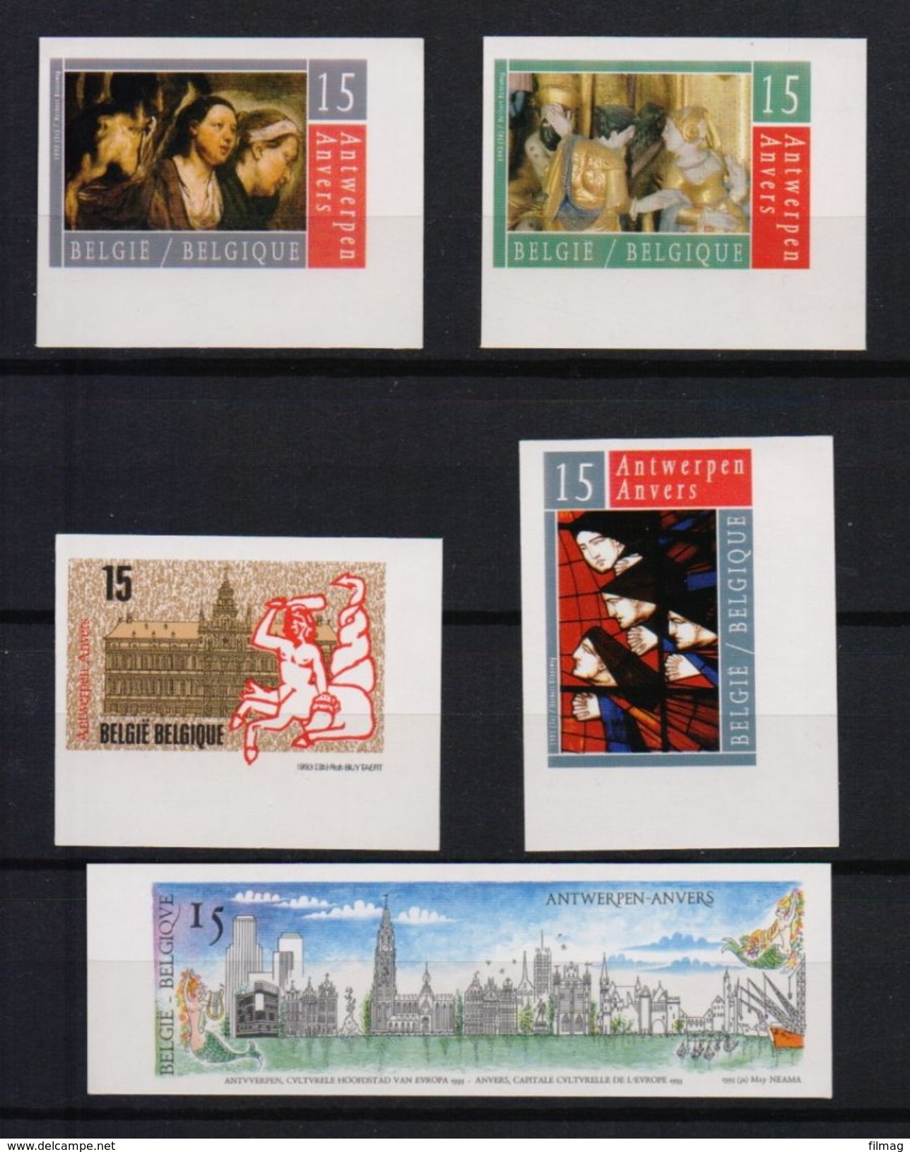 2495/2599 ANTWERPEN ONGETAND POSTFRIS** 1993 - Other & Unclassified