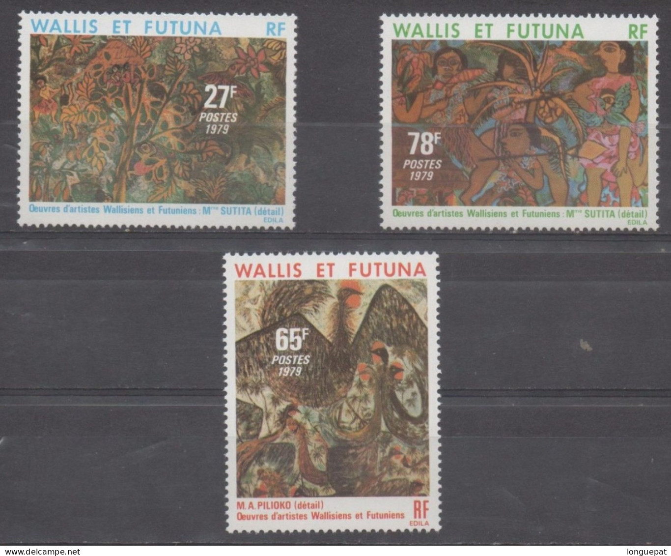 WALLIS Et FUTUNA - Peinture - Oeuvres D'artistes Wallisiens Et Futuniens : Madame Sunita, Pilioko, - - Unused Stamps