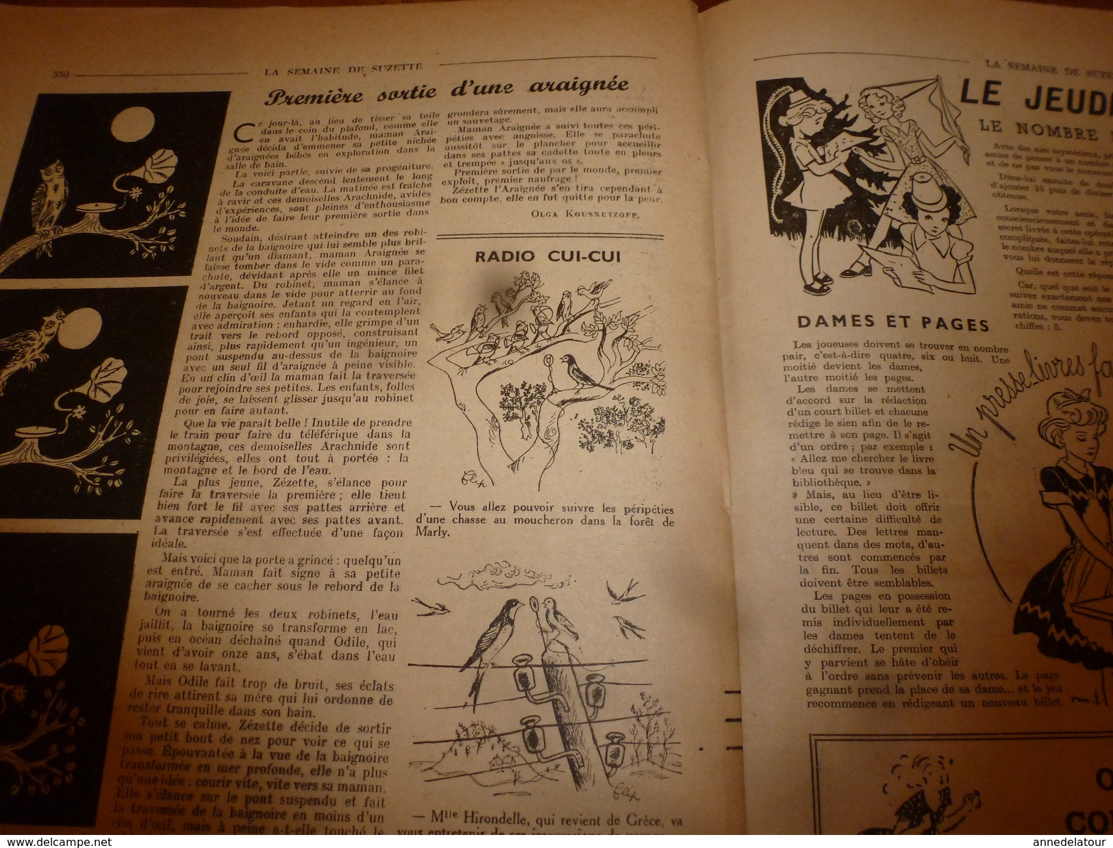 1949 LSDS :Le Travail D'une Infirmière Est Beaucoup Plus Qu'on Pourrait L'imaginer; 1ère Sortie D'une Araignée;etc - La Semaine De Suzette