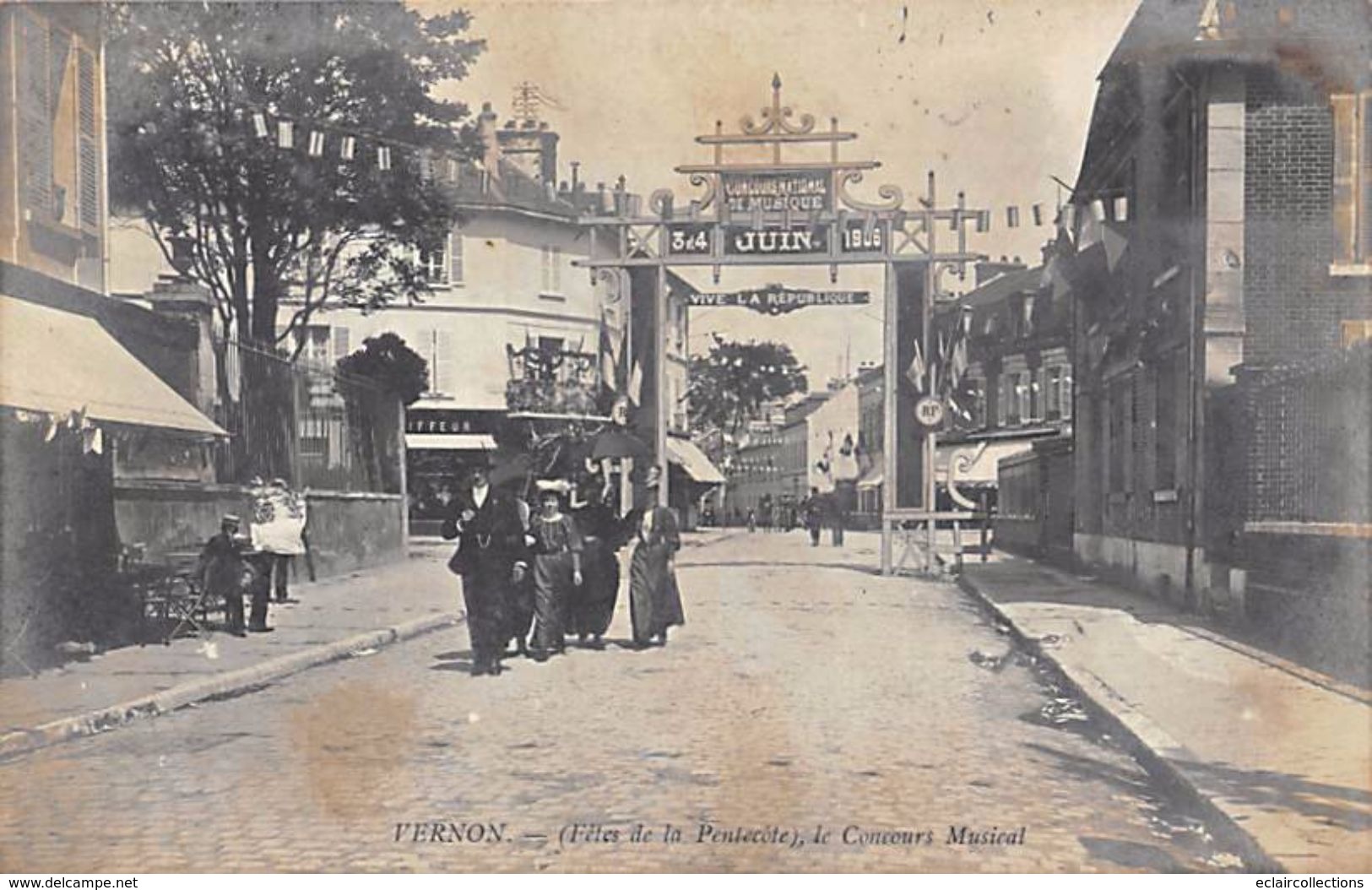 Vernon          27          Concours Musical 1906 Fêtes De La Pentecôte       (voir Scan) - Vernon