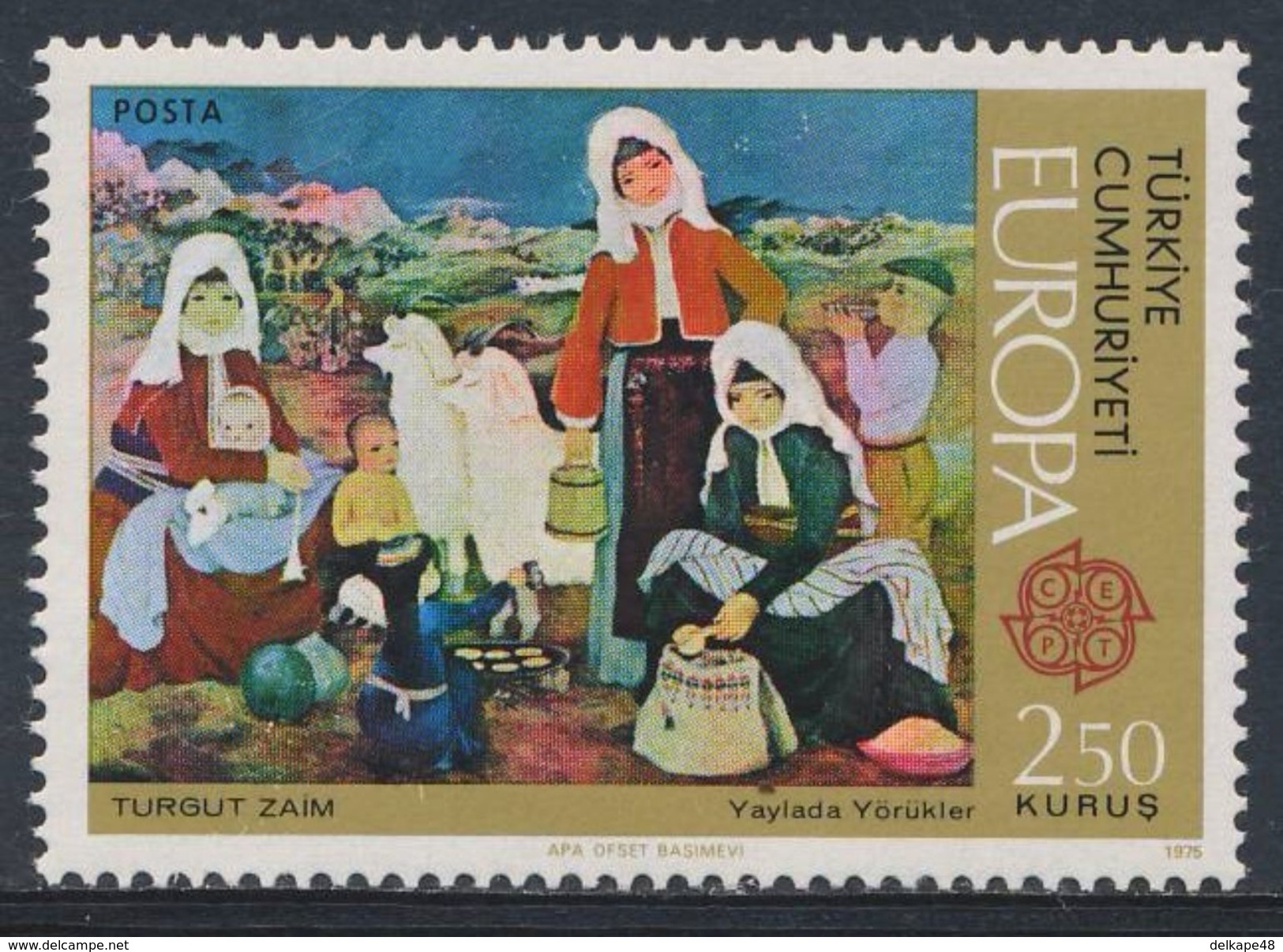 Turkey Turquie Turkei 1975 Mi 2356 YT 2124 Sc 2005 ** "The Yoruks" / Yörüken (türkische Nomaden), Turgut Zaïm - Andere & Zonder Classificatie