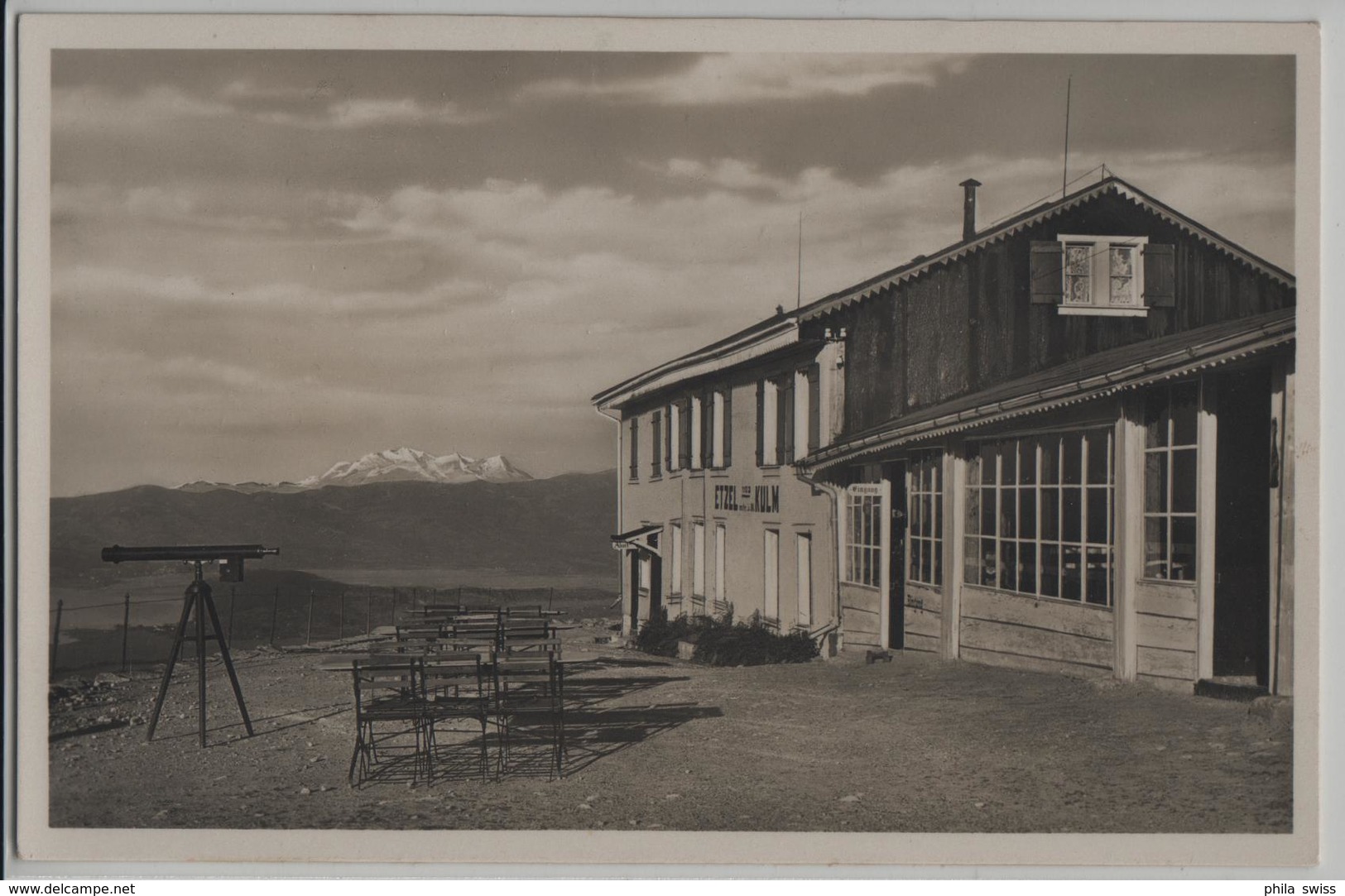 Etzel-Kulm - Blick Gegen Den Säntis - Photoglob - Autres & Non Classés