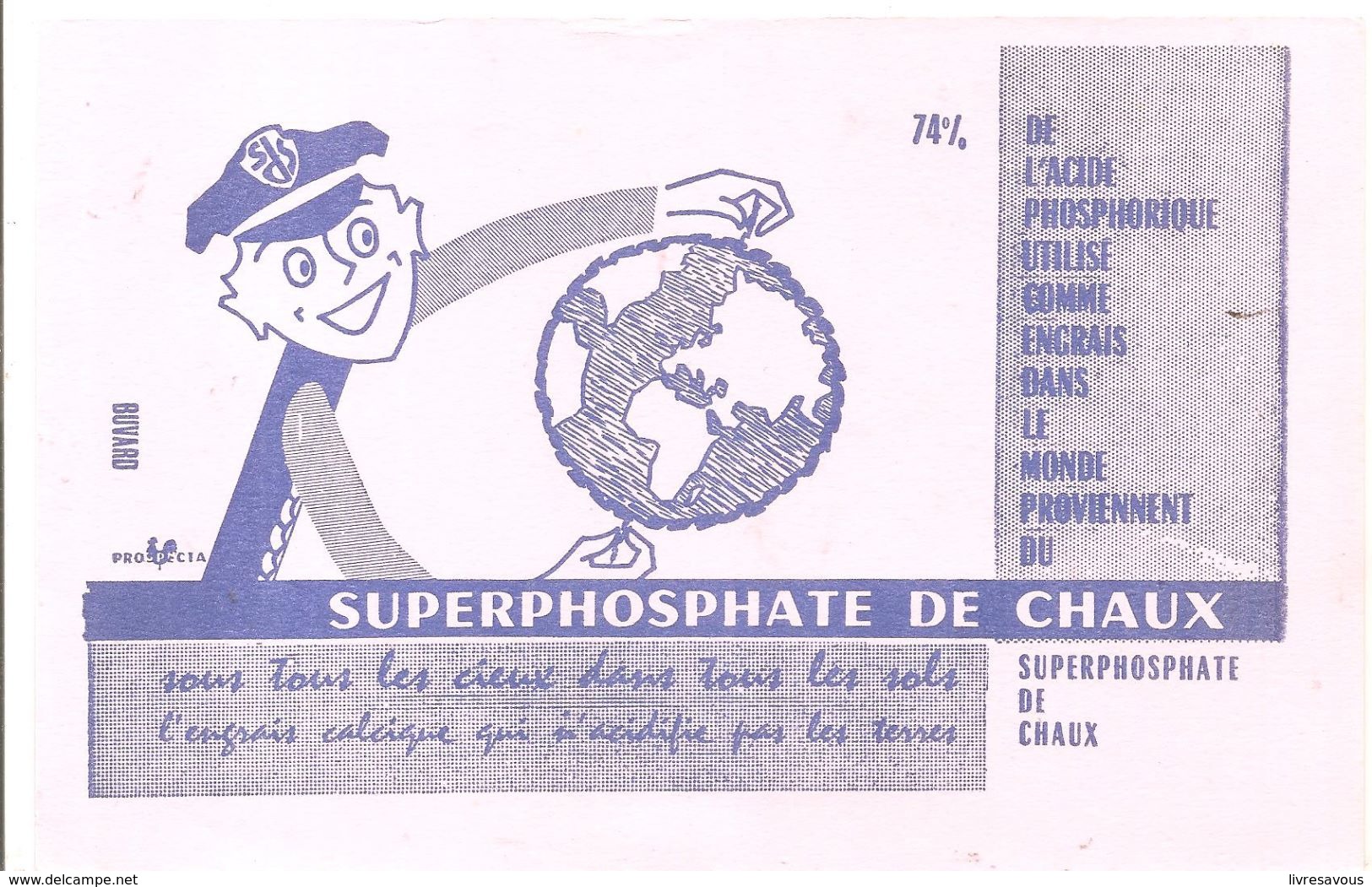 Buvard SUPERPHOSPHATE DE CHAUX 74% Sous Tous Les Cieux Dans Tous Les Sols - Landbouw