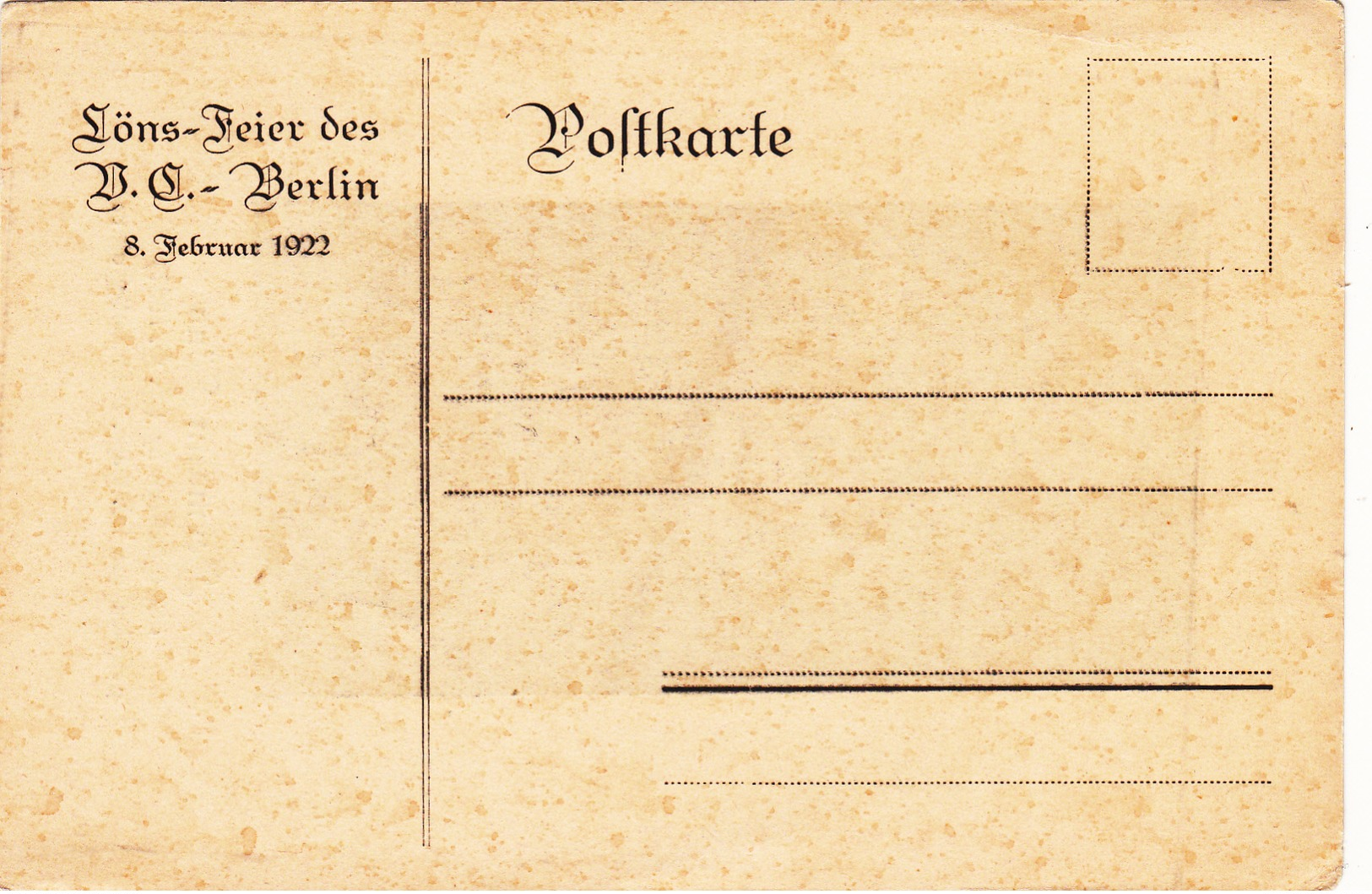 Old Postcard Of Shermann & Sons,Berlin 1922?.Lons-Feier Des Berlin,Germany.V30. - Other & Unclassified