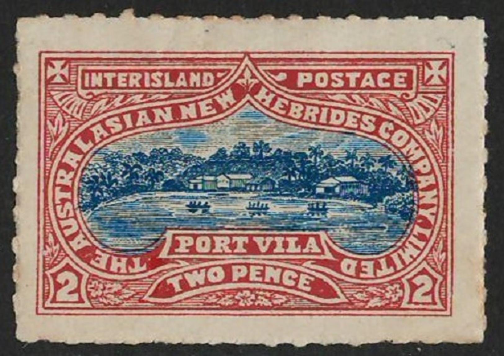 NEW HEBRIDES: 1897 Local Inter-Island Post 2d (see Robson Lowe), VF LMM - Other & Unclassified