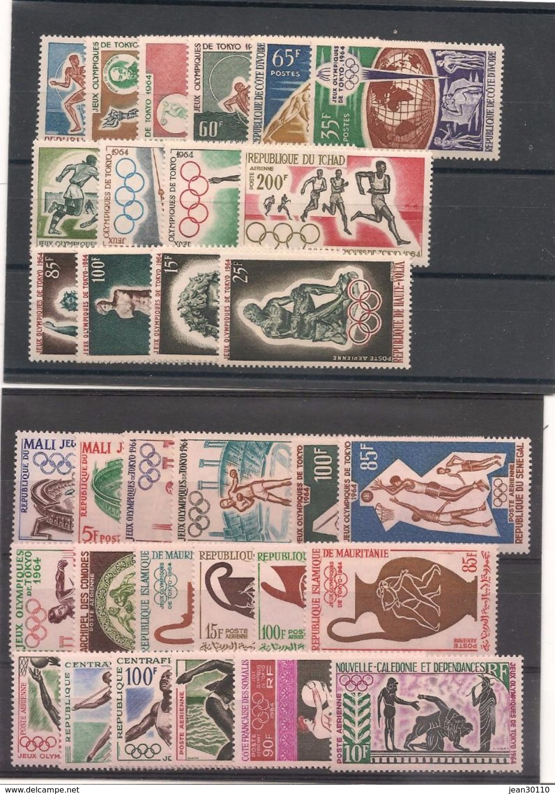 J.O. TOKYO 1964 LOT DE TIMBRES ** Côte: 160,00 € - Zomer 1964: Tokyo