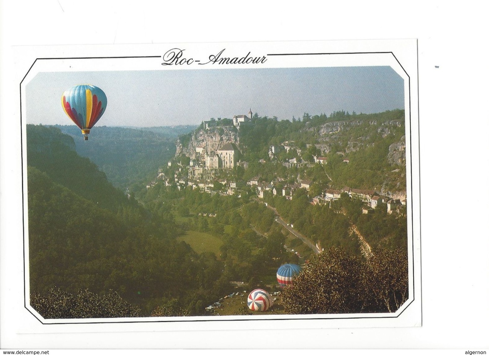 18063-  Montgolfière A Travers Le Lot Rocamadour - Montgolfières