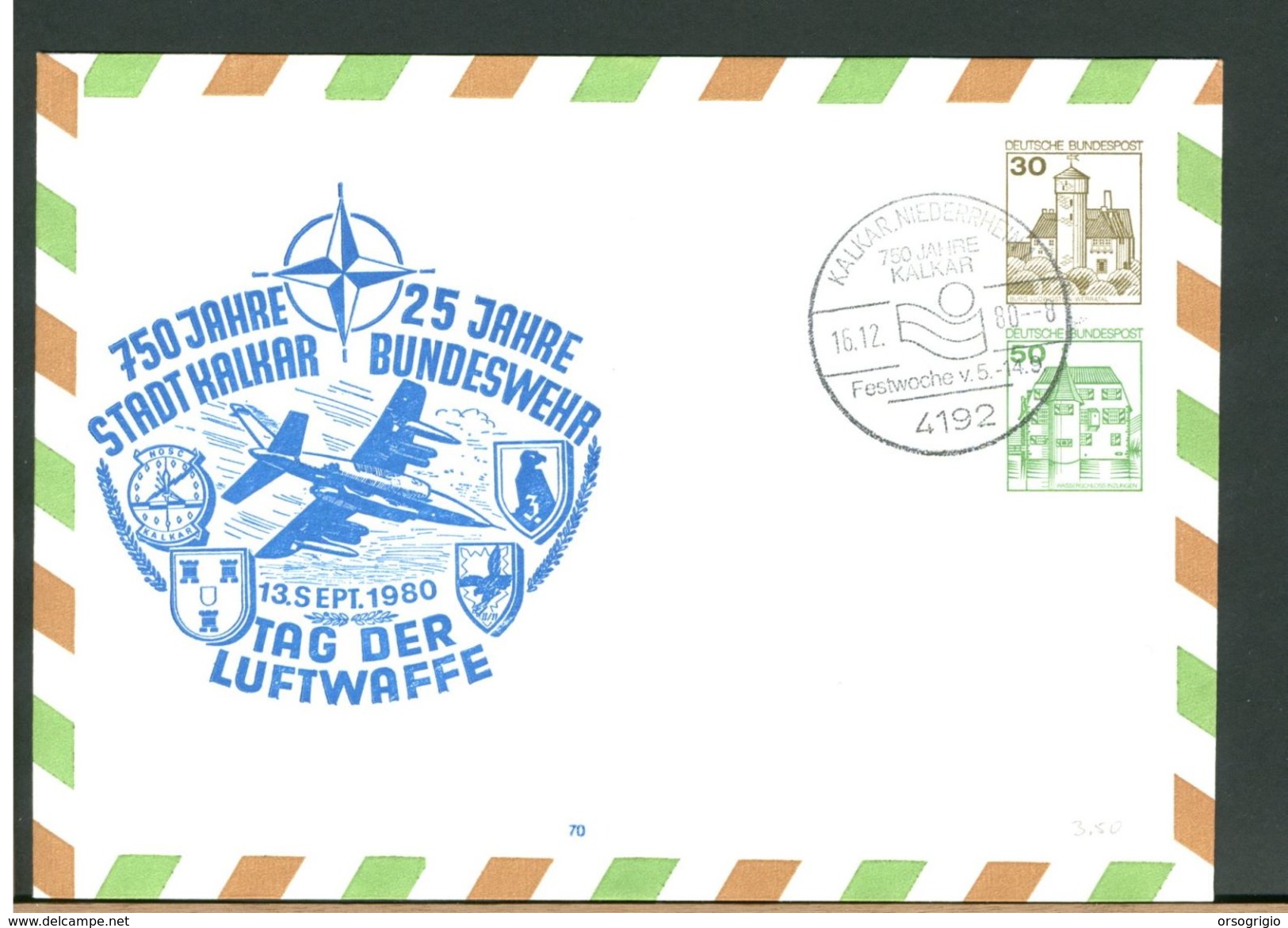 GERMANY - BUNDESWEHR - KALKAR - Privé Briefomslagen - Ongebruikt