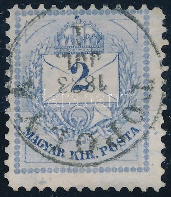 O 1874 Színesszámú 2kr 'TOPOLYA' (Gudlin R!) - Other & Unclassified