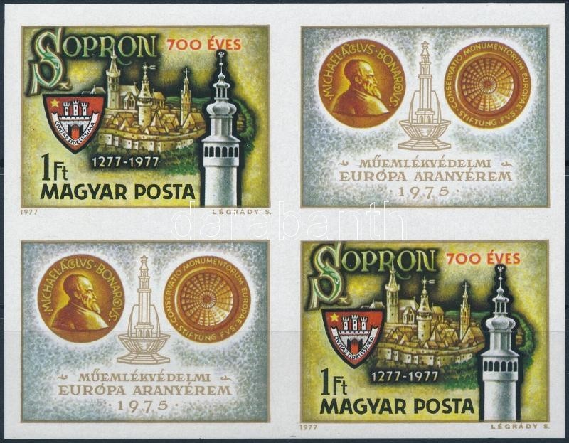 ** 1977 Sopron Vágott Szelvényes Pár (6.000) - Other & Unclassified