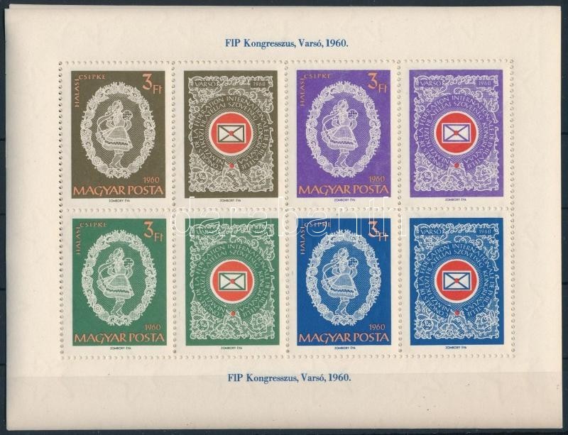 ** 1960 5 Db FIP (III.) Blokk (17.500) - Other & Unclassified