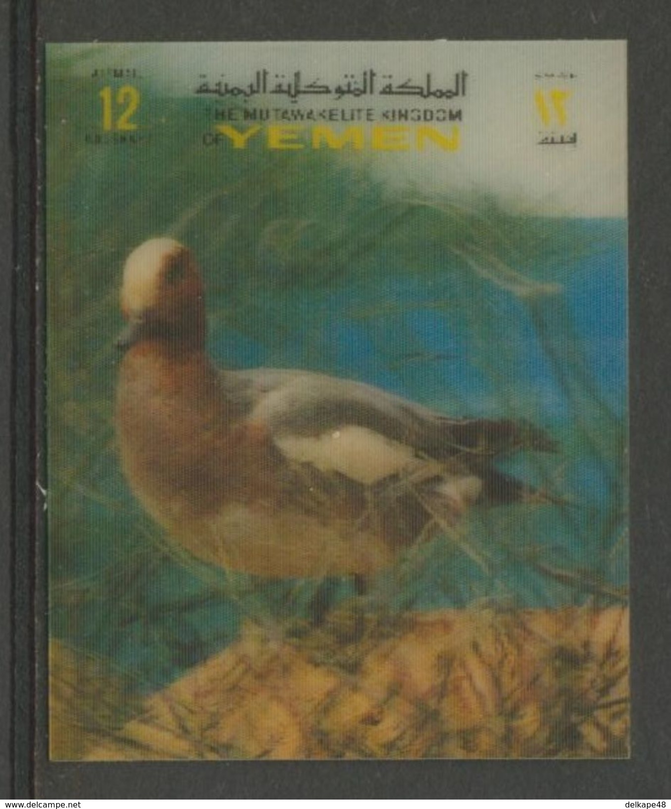 Yemen -North (Kingdom) Jemen -Nord (Königreich) 1970 Mi 1052 Aero - Plastic Coating ** Duck - Bird / Ente - Vogel - Eenden