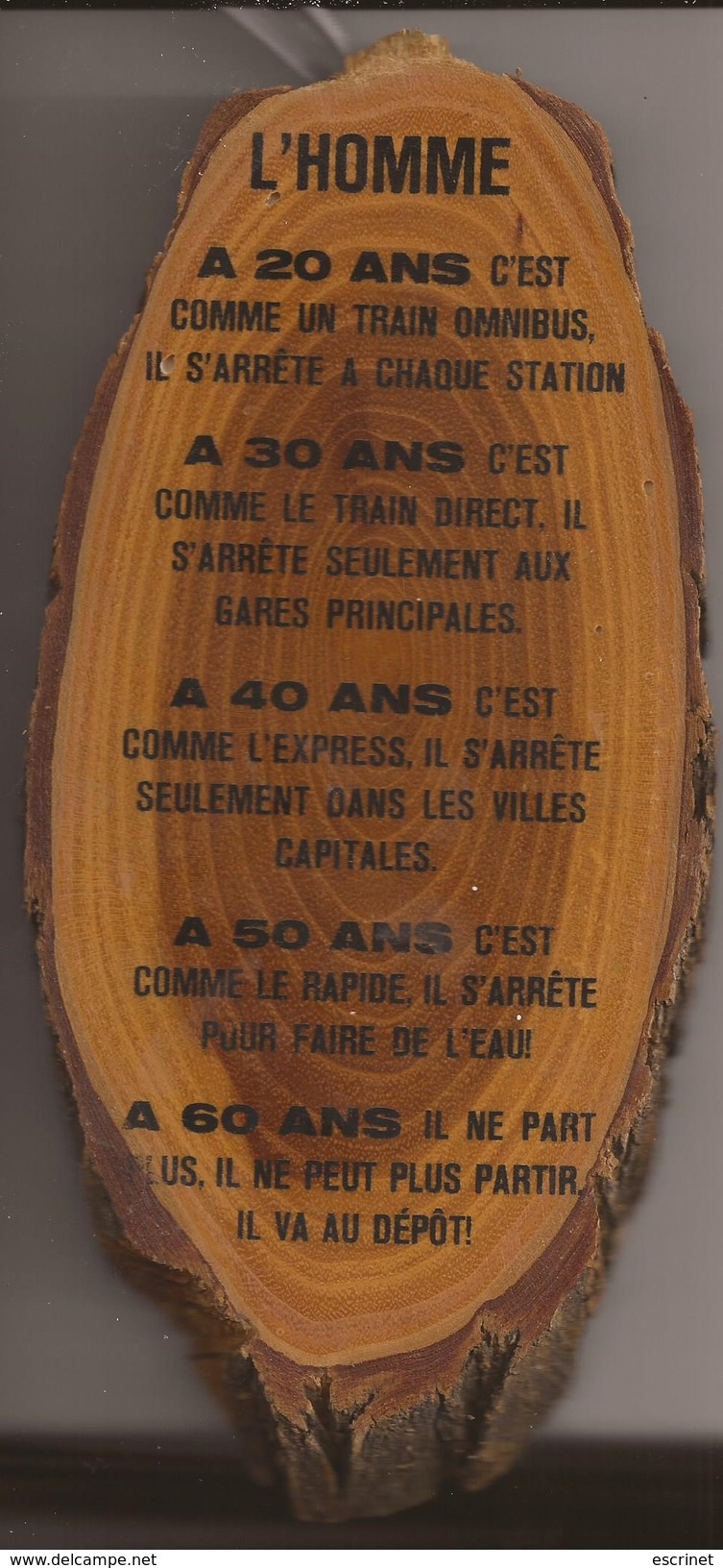 L'Homme  A 20 , 30 ,  40 Ans .... - Autres & Non Classés