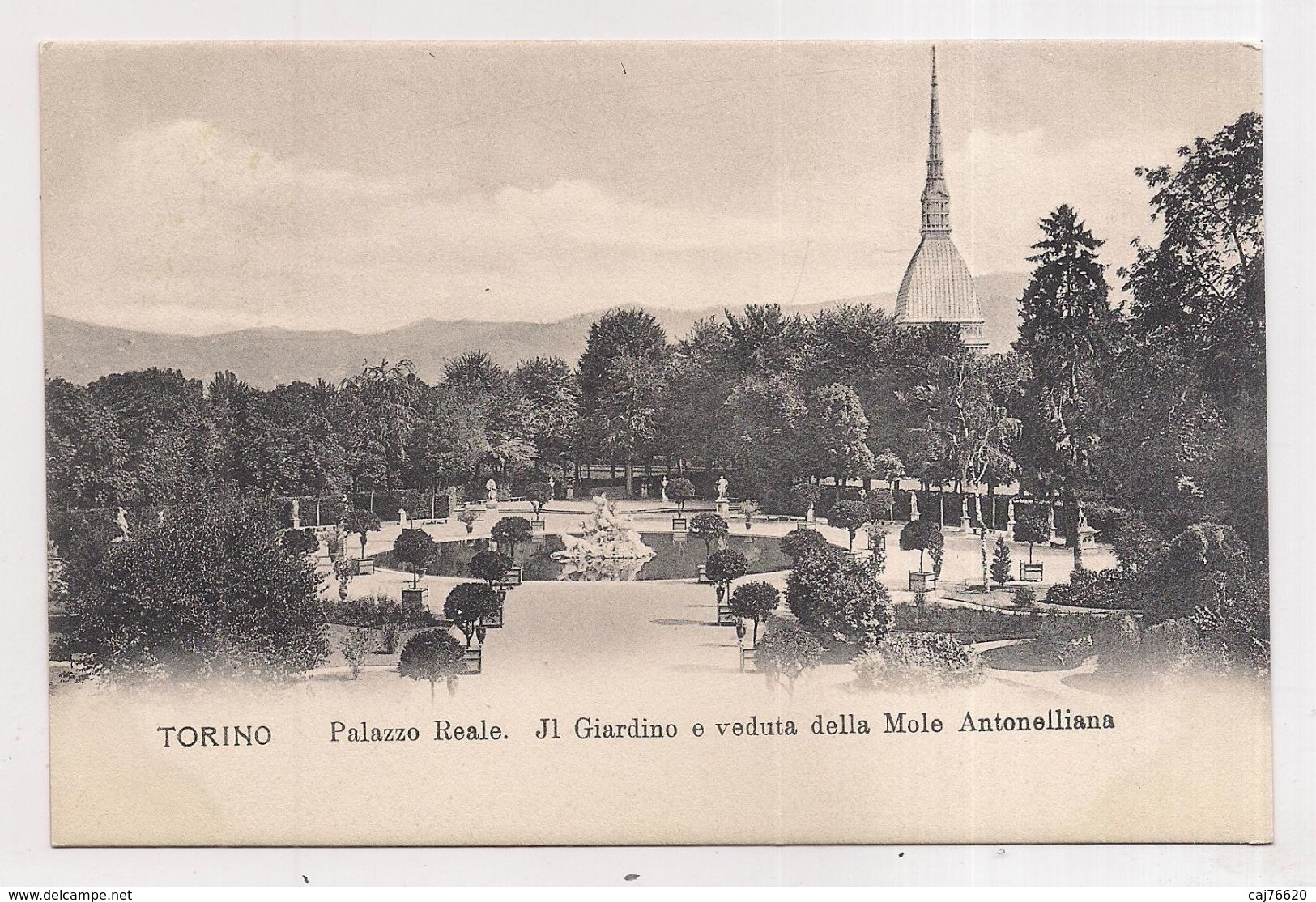 TORINO , Palazzo Reale , Giardino E Veduta Della Mole Antonelliana,turin - Palazzo Reale