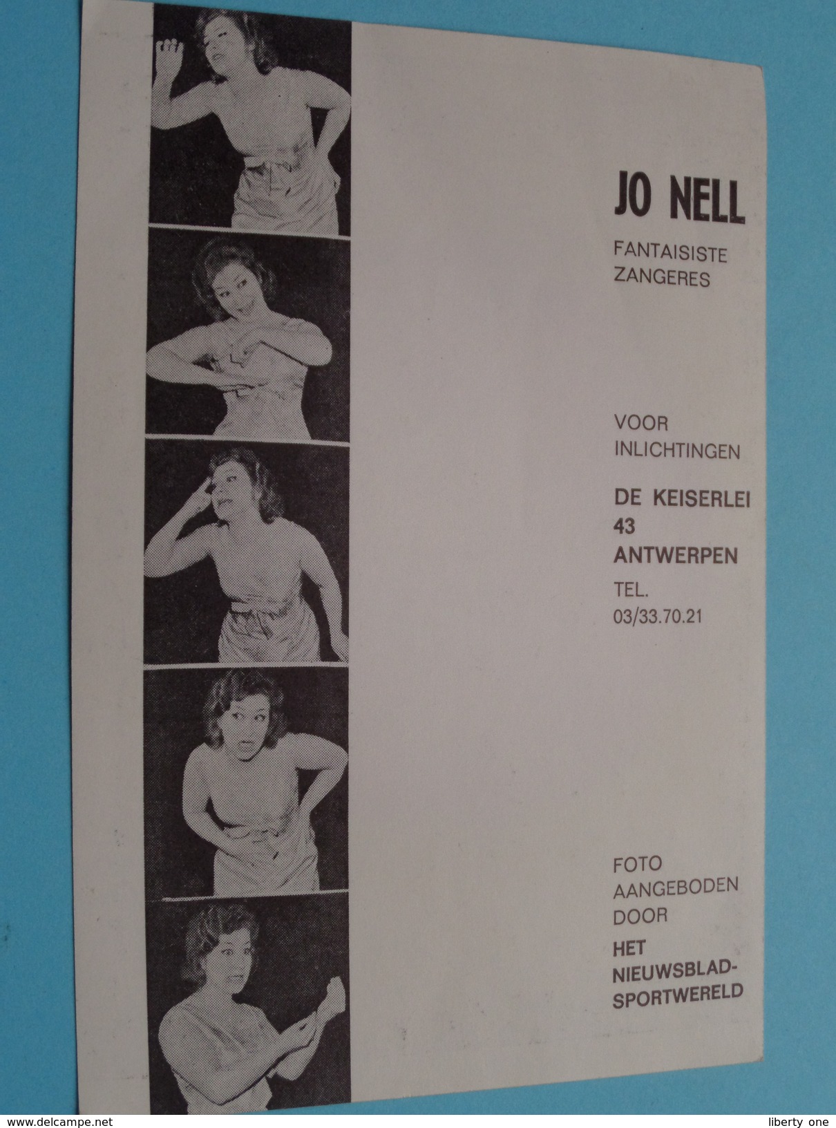 JO NELL ( Zie Foto's ) ! - Autographes