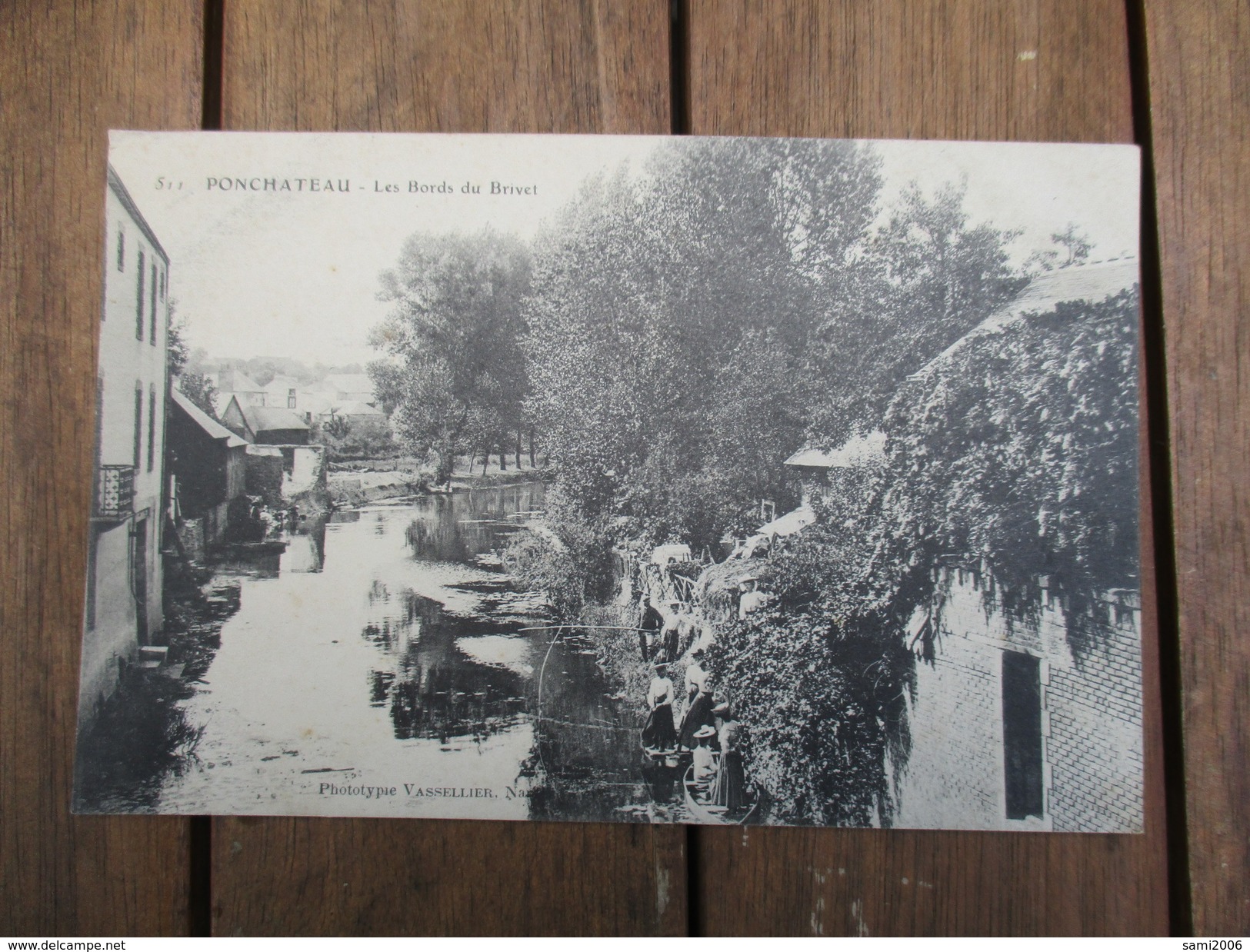 CPA 44 PONTCHATEAU LES BORDS DU BRIVET PECHE A LA LIGNE - Pontchâteau