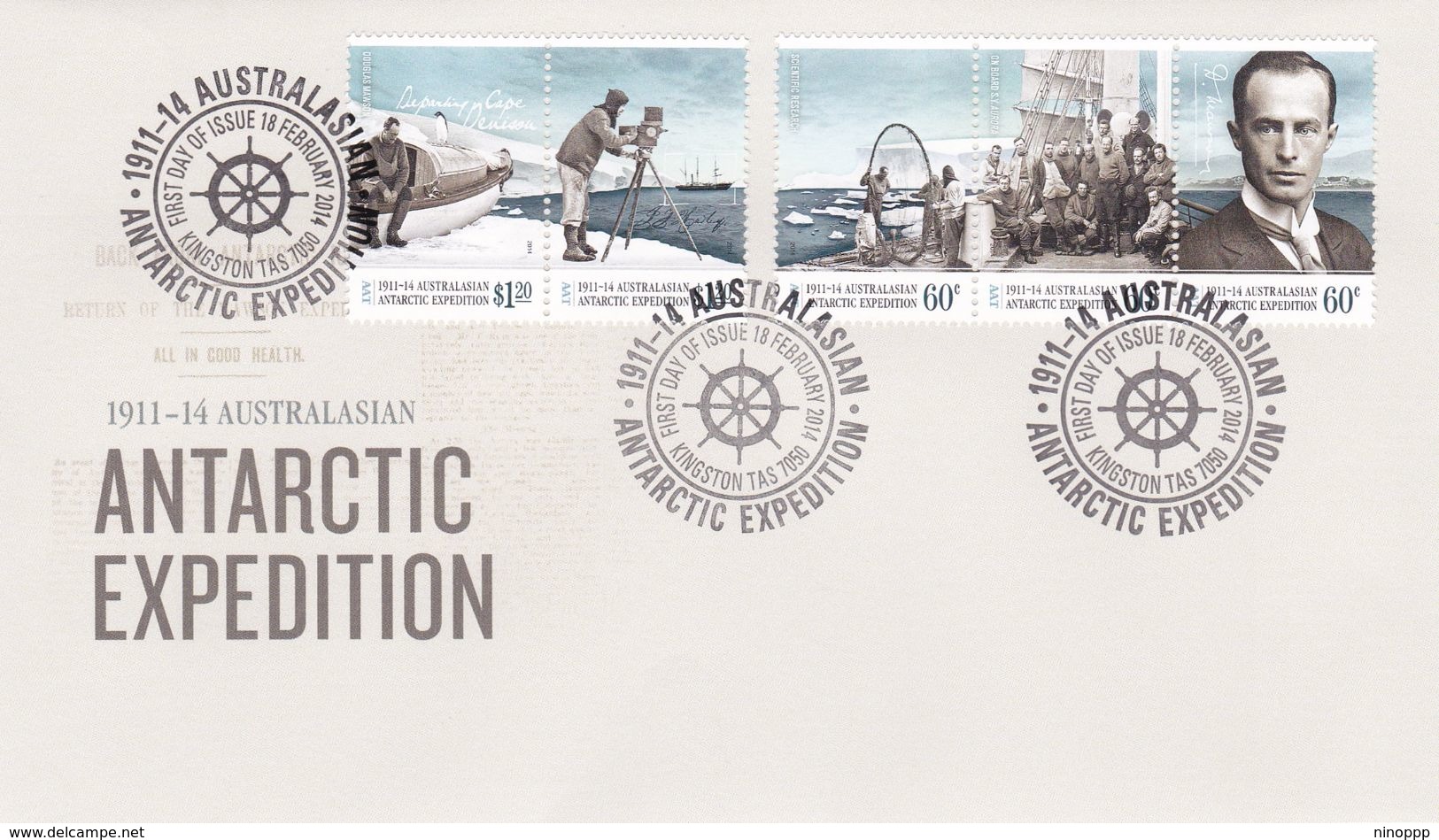 Australian Antarctic Territory 2014 Antarctic Expedition FDC - FDC