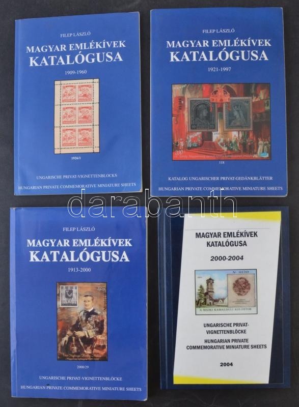 Filep L: Magyar Emlékívek Katalógusa 1909-1960 (2001) +  Magyar Emlékívek Katalógusa 1921-1997 (1997) + Magyar Emlékívek - Other & Unclassified