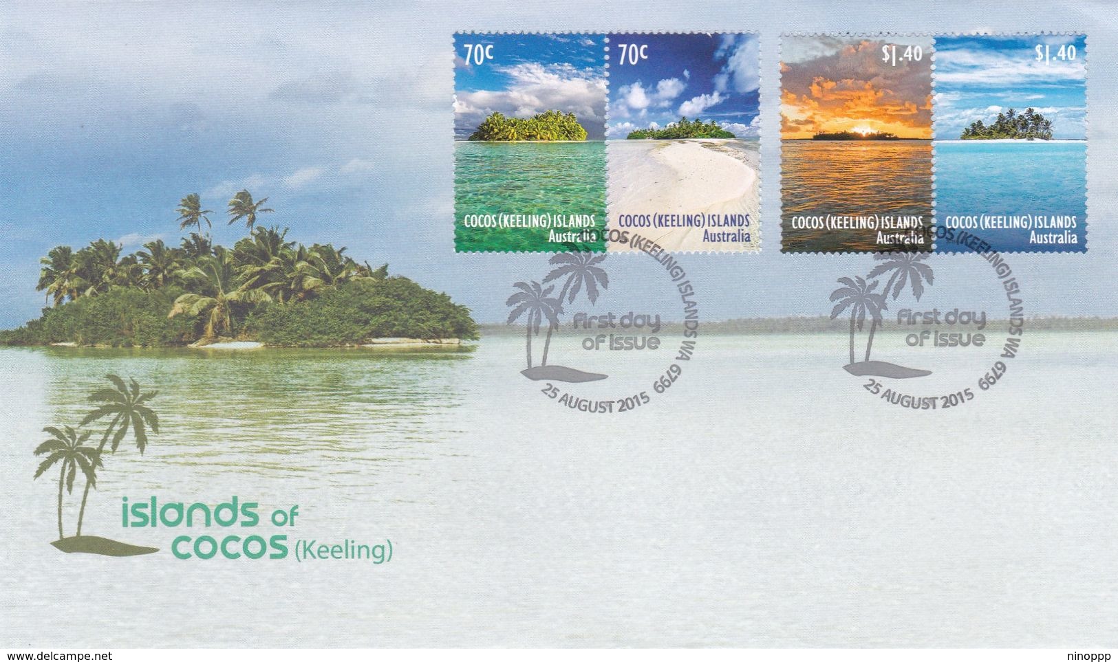 Cocos (Keeling)Islands 2015 Islands Of Cocos FDC - Cocos (Keeling) Islands