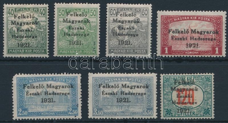 * Nyugat-Magyarország V. 1921 7 Klf Bélyeg Bodor Vizsgálójellel (11.250) (2,50K Kis Sarokhiba / Corner Fault) - Other & Unclassified