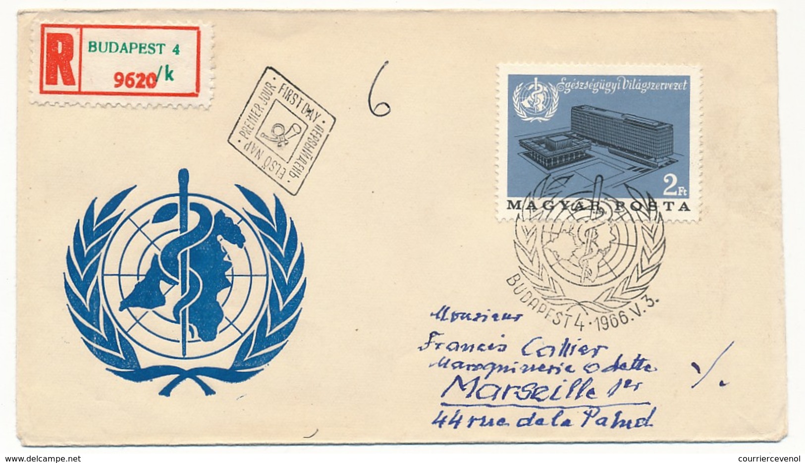 Hongrie - Enveloppe FDC - Budapest 1966 - FDC