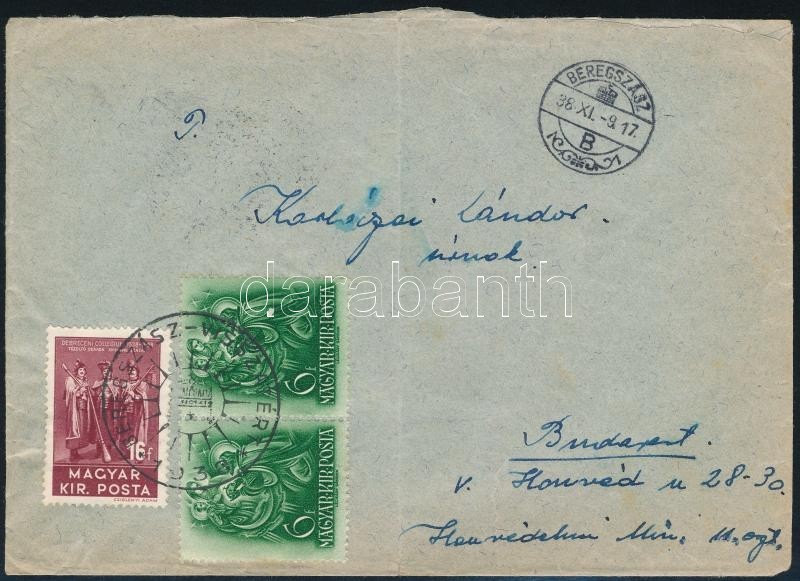 1938 Levél VISSZATÉRT Bélyegzéssel / Cover With Special Cancellation - Autres & Non Classés