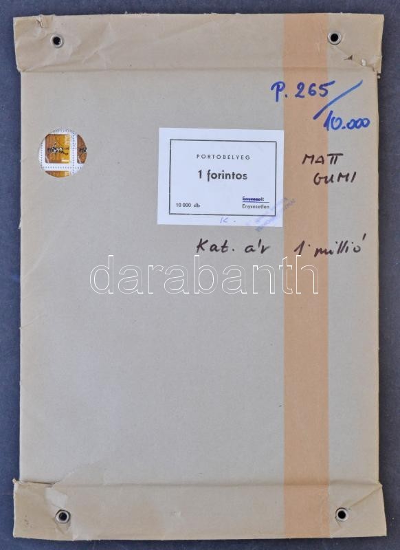 O 1987 Postatörténet Portó 4 Ft 100 Db 100-as ívben Matt Gumizással Bontatlan Postai Csomagolásban (1.000.000) - Other & Unclassified
