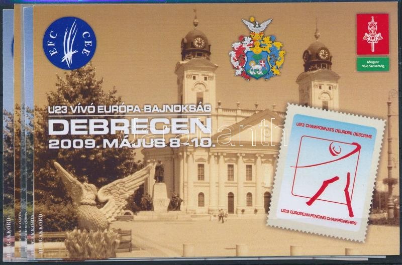 ** 2009  U23 Vívó EB-Debrecen 5 Db-os Emlékív Garnitúra (22.500) - Other & Unclassified