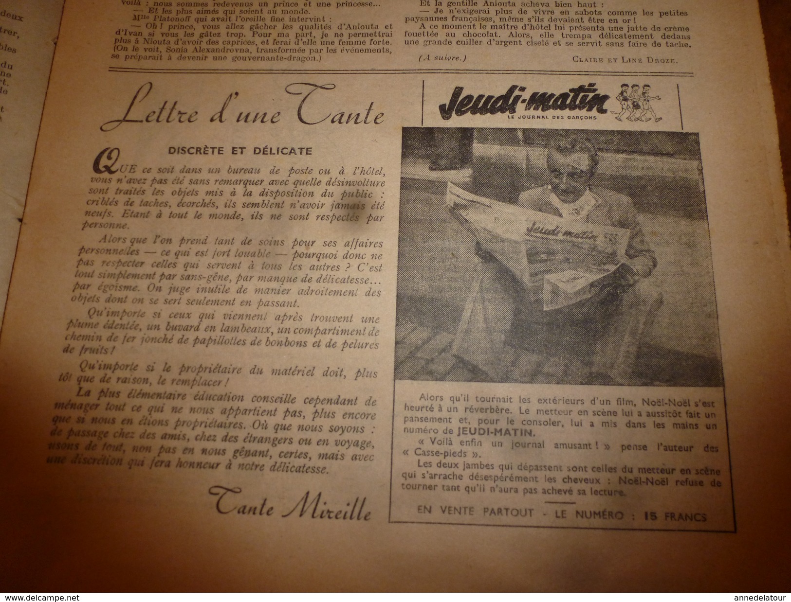 1949 LSDS (La Semaine De Suzette) :Anecdote De Noël-Noël; Carole March Fait "Alice" Au Pays Des Merveilles;etc - La Semaine De Suzette