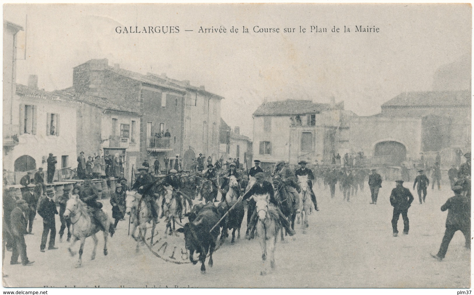 GALLARGUES - Arrivée De La Course Sur Le Plan De La Mairie - Gallargues-le-Montueux