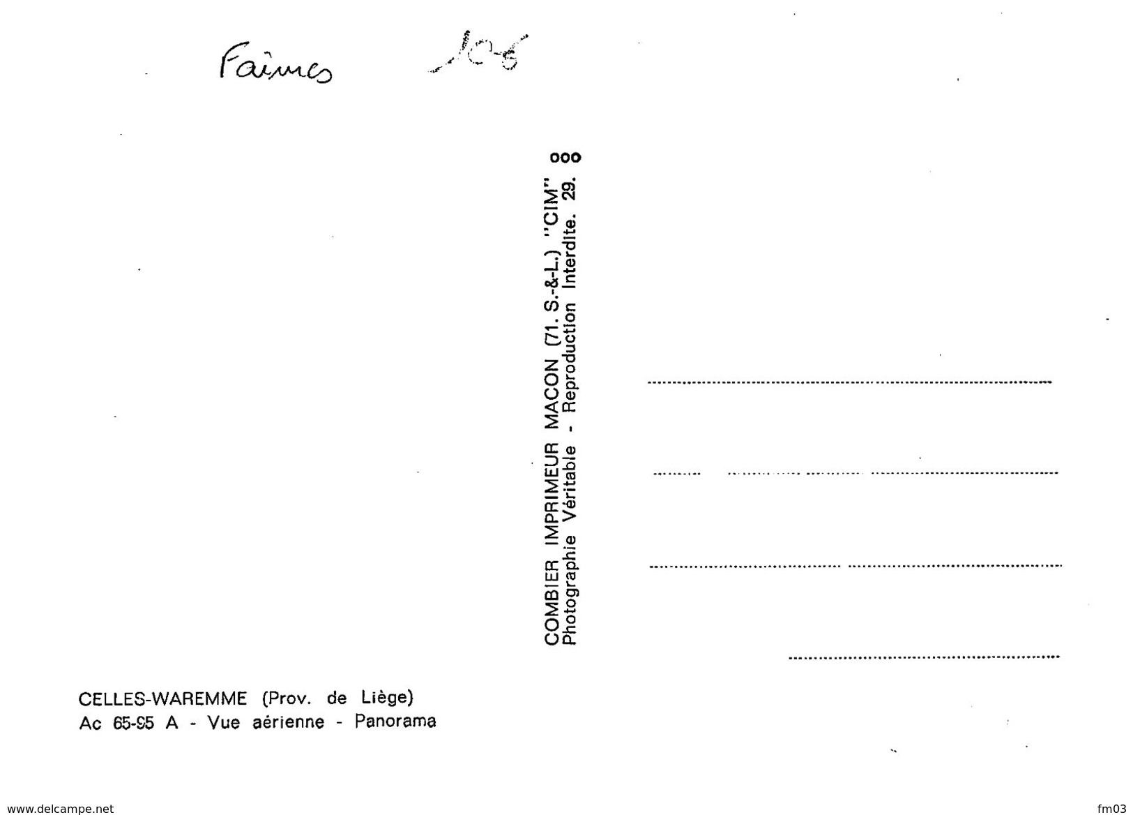 Faimes Celles Waremme - Faimes