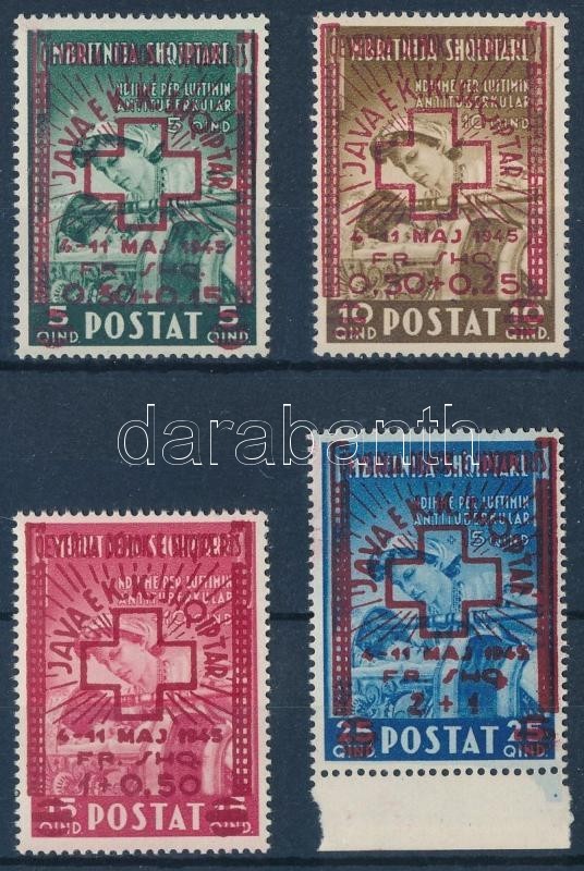 ** 1945 Vöröskereszt Felülnyomott Sor Mi 375-378 - Autres & Non Classés