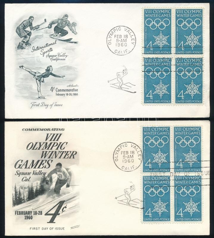 1960 Téli Olimpia 2 Klf FDC - Other & Unclassified