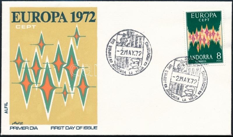 1972 Europa CEPT Bélyeg Mi 71  FDC - Other & Unclassified