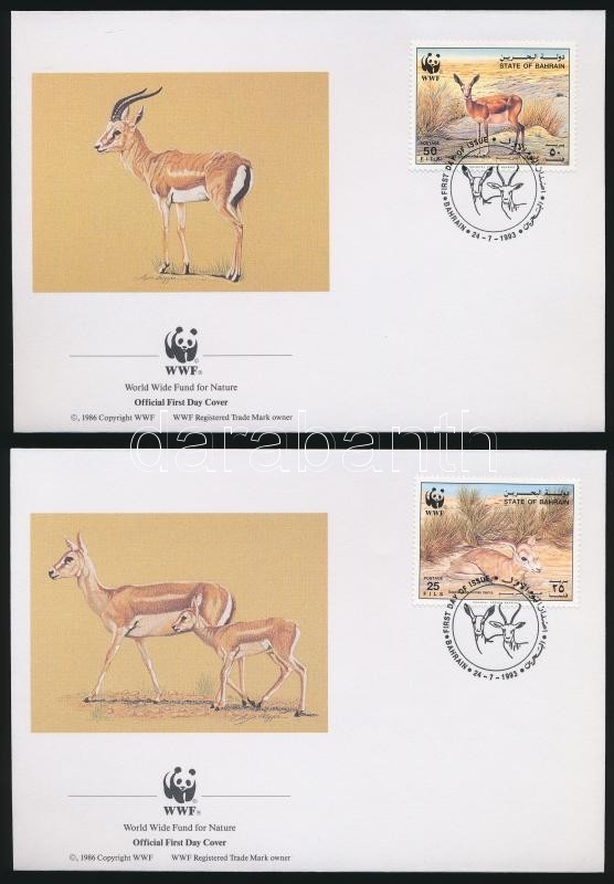 1993 WWF: Golyvás Gazella Sor Mi 511-514 4 Db FDC-n - Autres & Non Classés