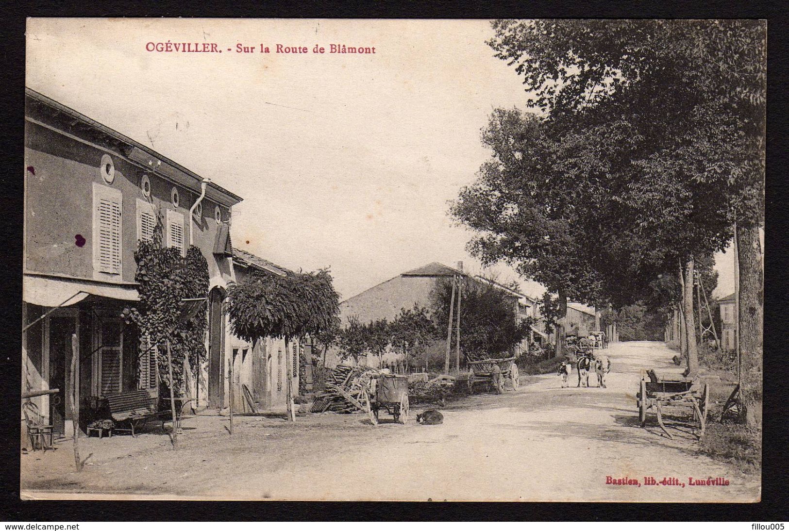 54.  OGEVILLER.   (  MEURTHE- ET- MOSELLE ).  SUR LA ROUTE DE BLÂMONT ...... C2407 - Autres & Non Classés