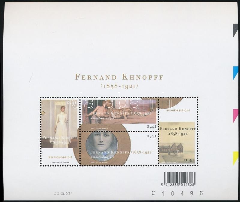 ** 2004 Fernand-Khnopff-kiállítás Blokk Mi 92 - Autres & Non Classés