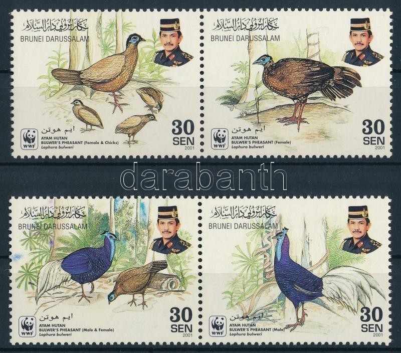 ** 2001 WWF Madarak Sor 2 Db Párban Mi 622-625 - Other & Unclassified