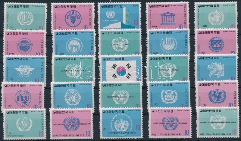 ** 1971 Az ENSZ Szervezetei Sor Mi 768-792 - Other & Unclassified