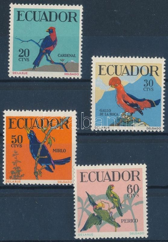 ** 1958 Trópusi Madarak Sor Mi 981-984 - Other & Unclassified