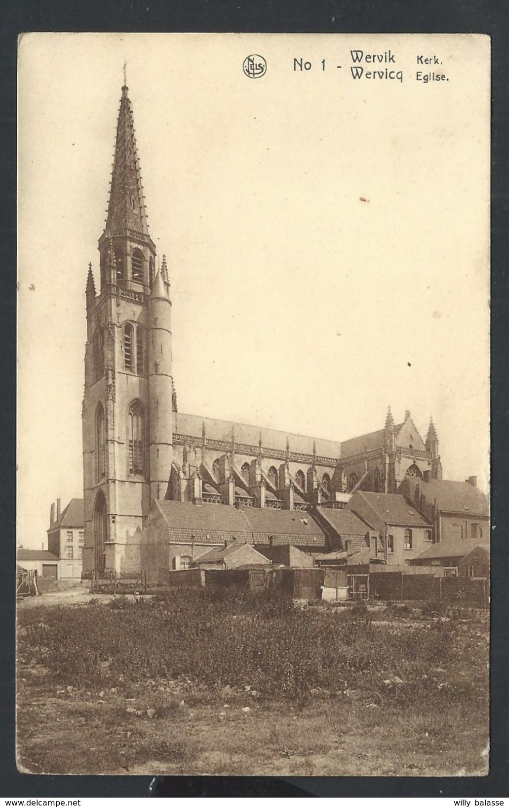 +++ CPA - WERVIK - WERVICQ - Eglise - Kerk - Nels  // - Wervik