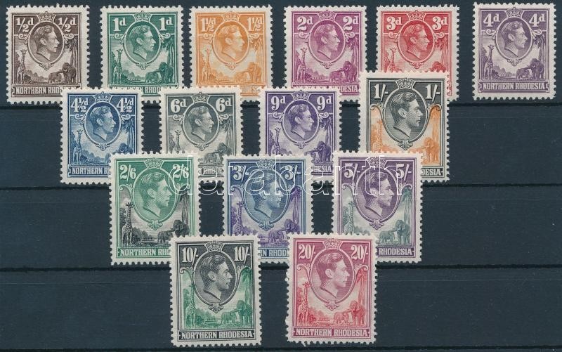 ** 1938 Forgalmi 15 érték Mi 26 C, 28, 30, 33, 35-45 - Autres & Non Classés