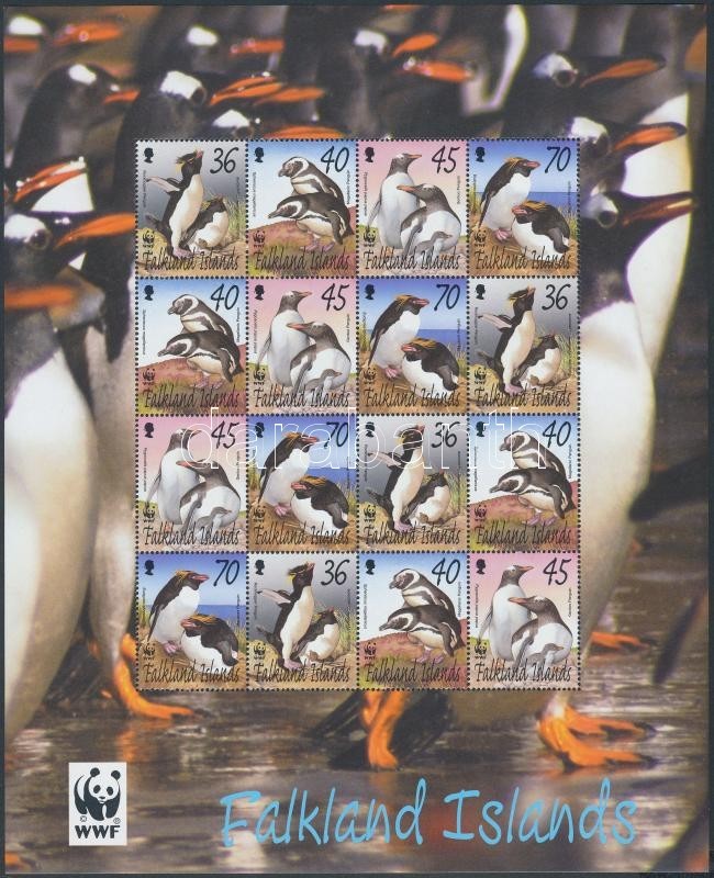 ** 2002 WWF Pingvinek Kisív Mi 855-858 - Other & Unclassified